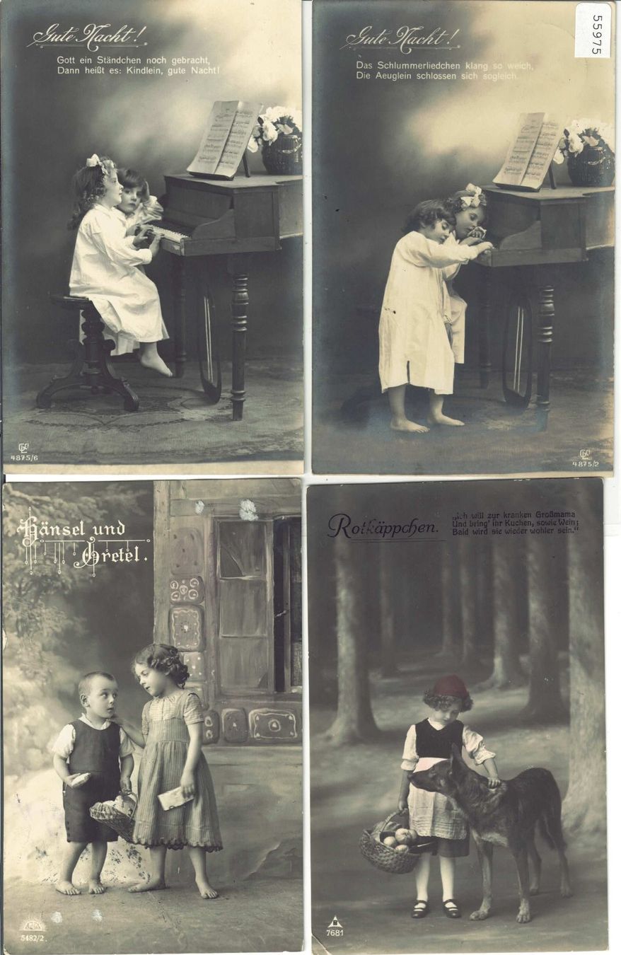 Cartes postales: 4 AK - Kinder im Märchen – D'occasion à Ettingen par Kartenplanet