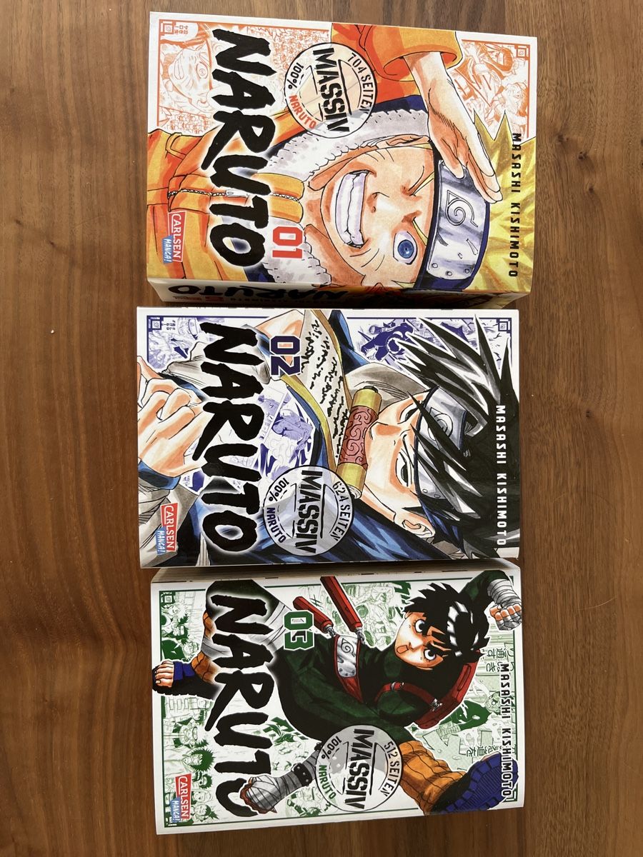 Comics: Naruto Massiv Manga 1, 2 und 3 – Neu (gemäss Beschreibung) aus Thal von  1