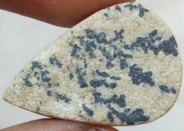 Mineralien L-3086 – Psilomelane Dendrit Cabochon 21x14x5mm