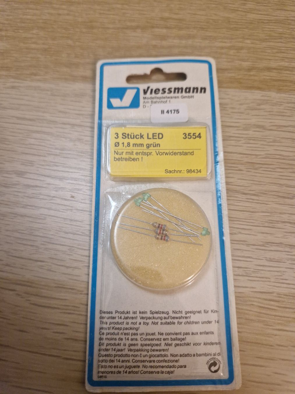 Viessmann Modellini di ferrovie: Viessmann 3554 LEDs OVP NEU – Nuovo e nell'imballaggio originale da St-Aubin-Sauges venduto da tantome