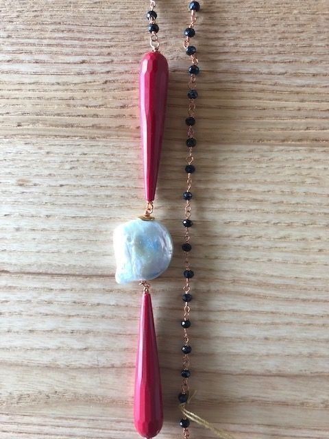 Ketten: Collana a rosario con onice – Neu (gemäss Beschreibung) aus Davesco-Soragno von dvf_7h6d 1