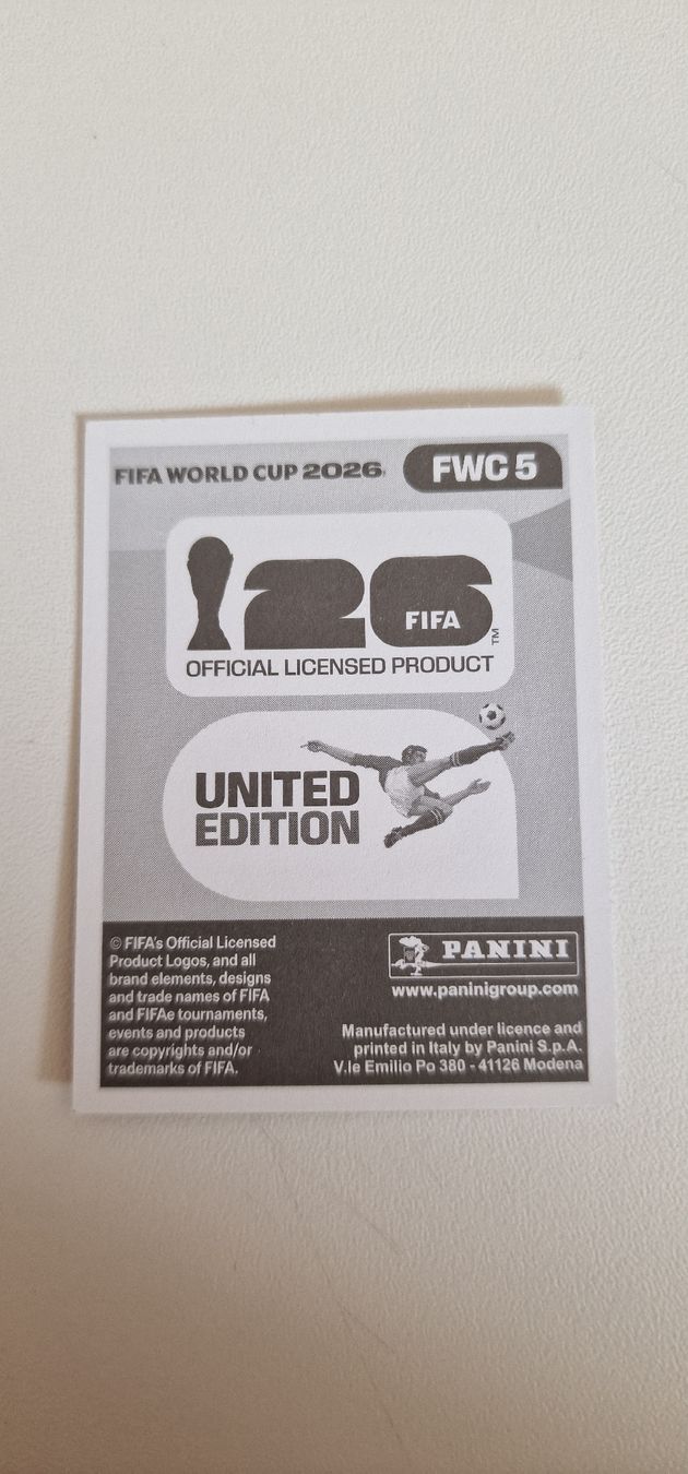 Panini Carte collezionabili:  FWC 5 PANINI 2026 – Nuovo (secondo la descrizione) da Le Sentier venduto da cat_6px5 1