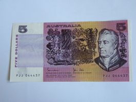 Australia 5 Dollars 1979, P-44c,  VF