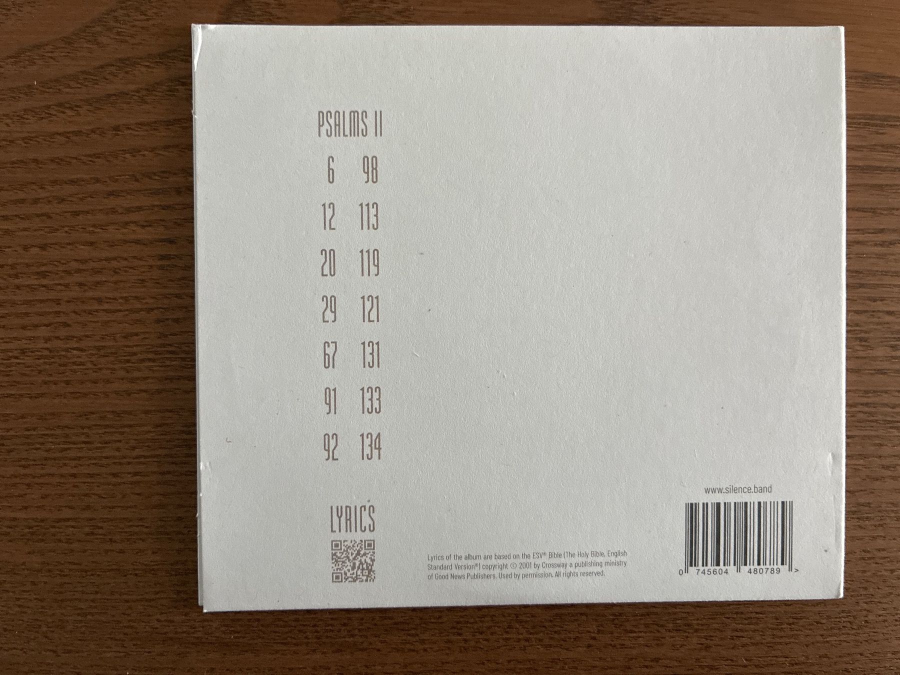 CD: CD Psalms II von Silence – Usato da Uster venduto da em_58td 1