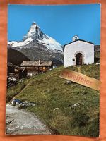 1982  Zermatt Findeln mit Matterhorn