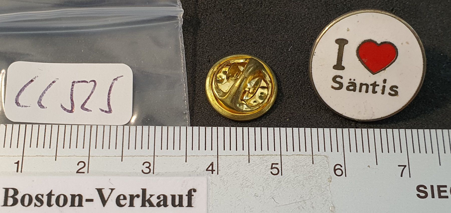 Placchette & Badge: CC525 - Pin Herz I Like Säntis – Usato da Reinach BL venduto da Boston-Verkauf 1