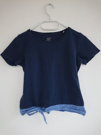 Damen Shirt Manor Gr. S Blau 100% Bio Baumwolle