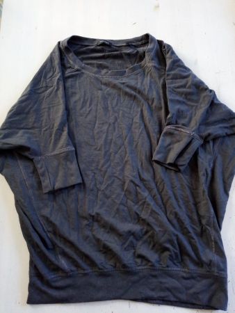 Pullover Grösse 36/38 halb kurze Ärmel Blaugrau