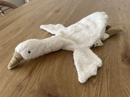 Stofftier Gans weiss Plüschtier als Wärmekissen nutzbar gute