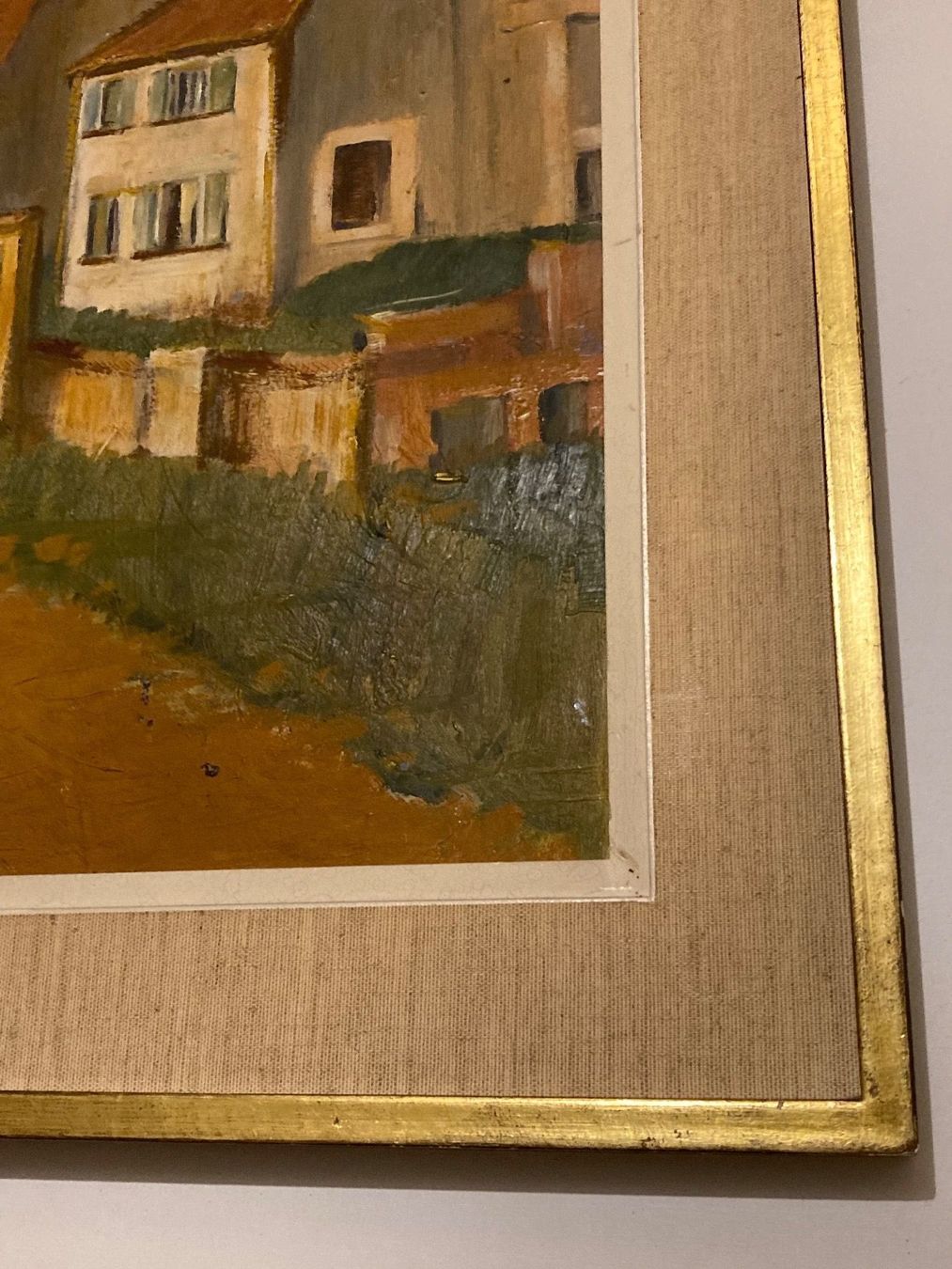 Dipinti: Häuser, Strasse Gemälde nicht signiert – Usato da Hirzel venduto da pjn_d7xp 2