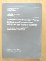 Schweizer Armee Militär Abzeichen Büchlein