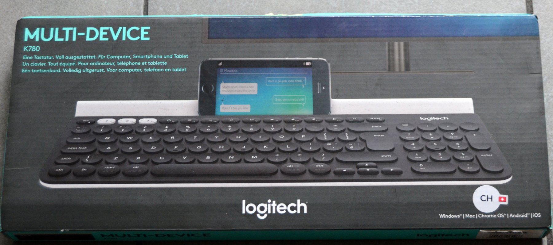 Tastiere: Logitech K780 Multi-Device Clavier Keyboard Tastatur – Usato da Collonges venduto da arashee 3