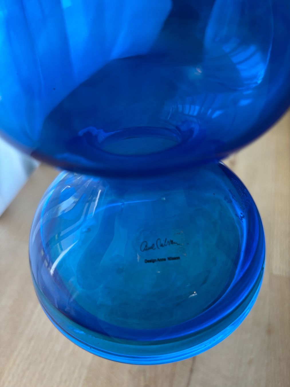 Ikea Portacandele: Vintage IKEA blue candlestick by Anne Nilsson – Usato da Steinhausen venduto da ChromeVintage 7