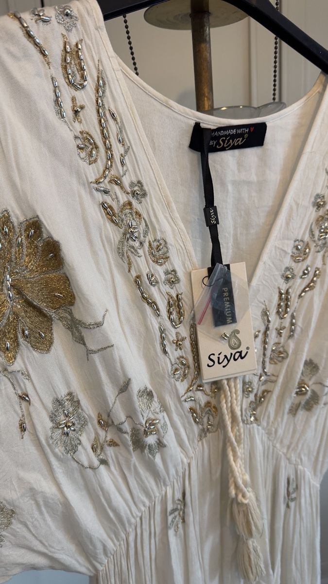 Vestiti: Kleid weiss Baumwolle – Nuovo e nell'imballaggio originale da Olten venduto da Saayis 1