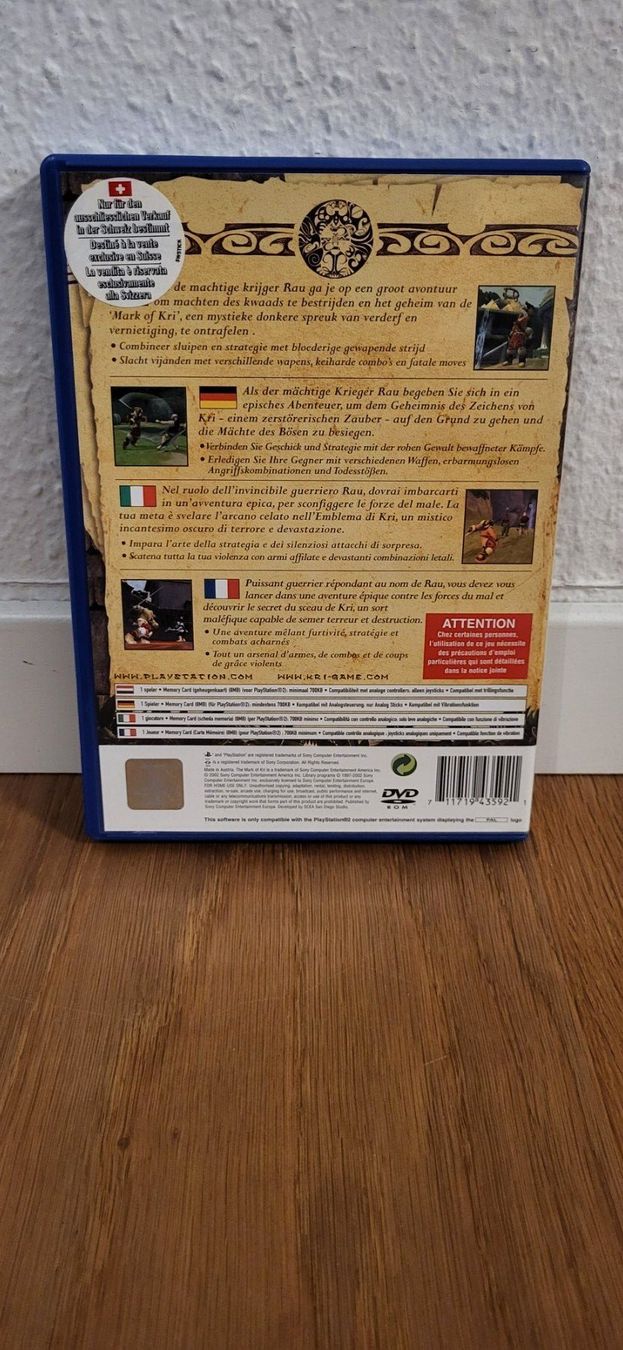 Sony Spiele: PS 2 - The Mark of Kri – Gebraucht aus Münsingen von DigitaleSpielecke 1