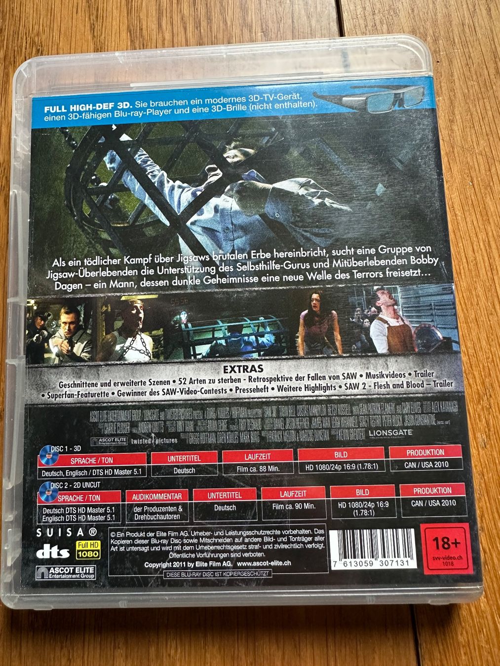 Tutti i DVDs: SAW 7 uncut blu ray – Usato da Benken ZH venduto da Audi-erich 1
