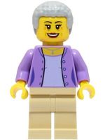 LEGO City cty1568 Woman - Medium Lavender Jacket over Lavend