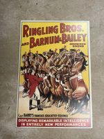 Ringling Brothers Zirkus Circus Plakat Rarität Pferde