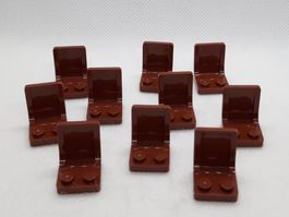 Lego 10 Stk. Sitz 2x2x2 (reddish brown)