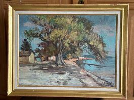 Ernest VOEGELI (1900-1988) Bord du Lac à Rolle