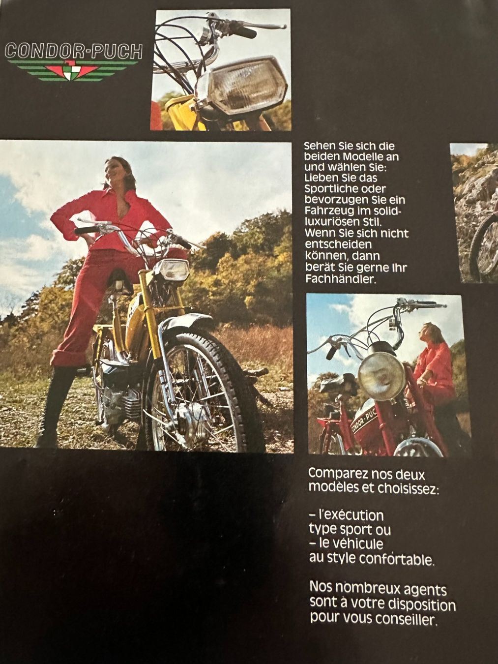 Condor Documenti: Original Condor-Puch X30 NS/NL Prospekt d/fr – Usato da Oberägeri venduto da verwuester 4