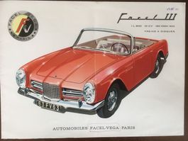 Prospekt Facel III von 1964 in franz