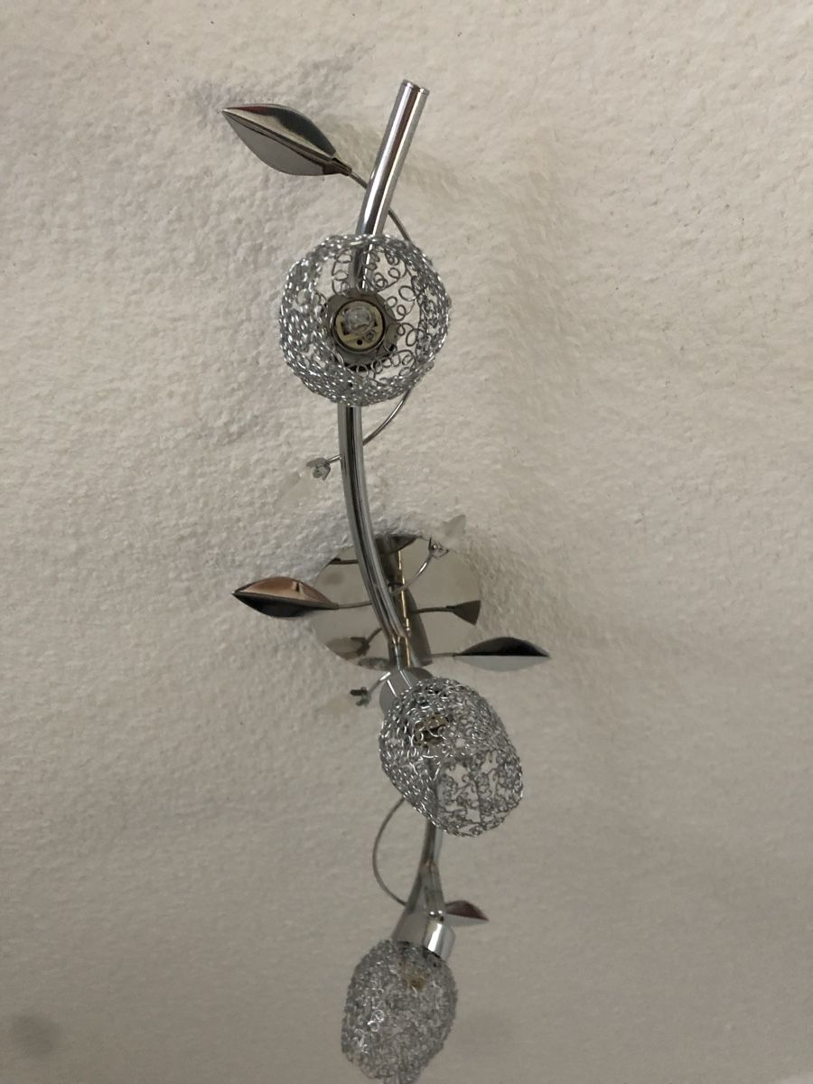 Ikea Lampadari & plafoniere: Lampe de plafond argentée à 3 spots – Usato da Delémont venduto da bou_26 2