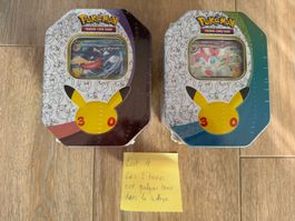 Pokémon 30 ans FR Ex Tin Amphinobi ex / Nymphali ex Lot 4