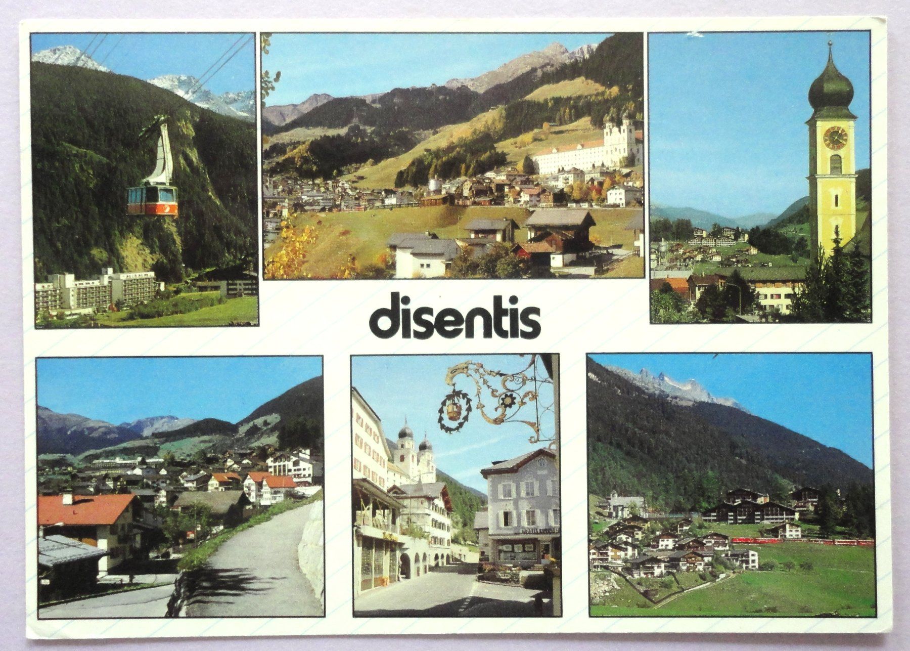 Cartoline postali: Disentis/Mustér, 1100 m ü.M. – Usato da Fétigny venduto da Billy2miny