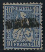 CH - Sitz. Helvetia - Zst. Nr. 31 - Stabstempel Winkel