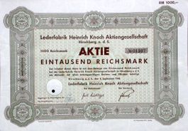 Lederfabrik Heinrich Knoch AG, Hirschberg - 1941