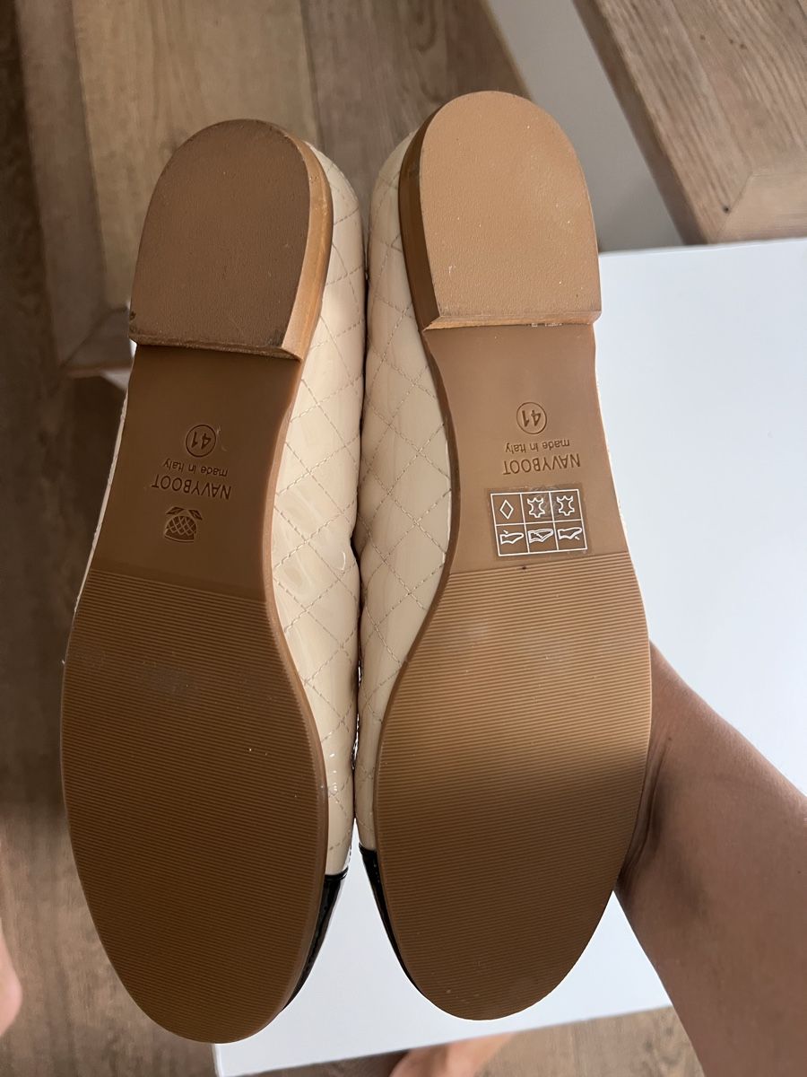 Navyboot Scarpe da donna: Navyboot Ballerinas Beige/Schwarz Groesse 41 – Nuovo (secondo la descrizione) da Schenkon venduto da NCB77 2