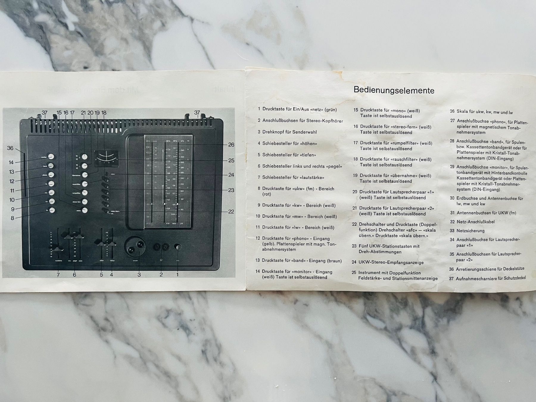Braun Radio: Braun Radio Regie 308 – Usato da weggis venduto da Minusio12 3