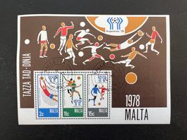 Malta 1978, Football games Argentina gest.  (D651)