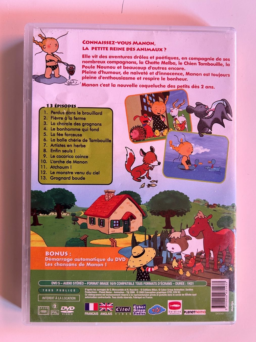 Alle DVDs: MANON - L’ARCHE DE MANON – Gebraucht aus St-Cierges von Crisi53 1