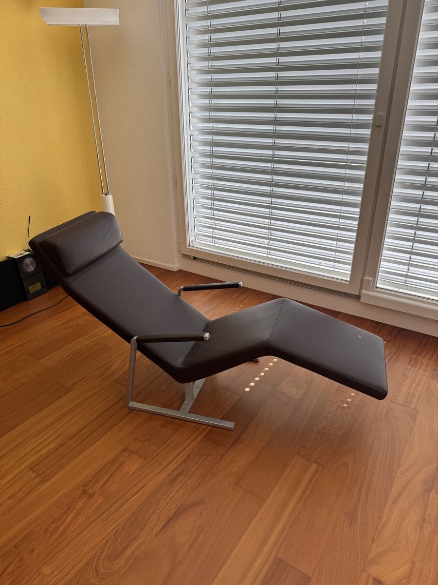 Sessel: Liegesessel MaRe braun Leder – Gebraucht aus Stäfa von kimi8905