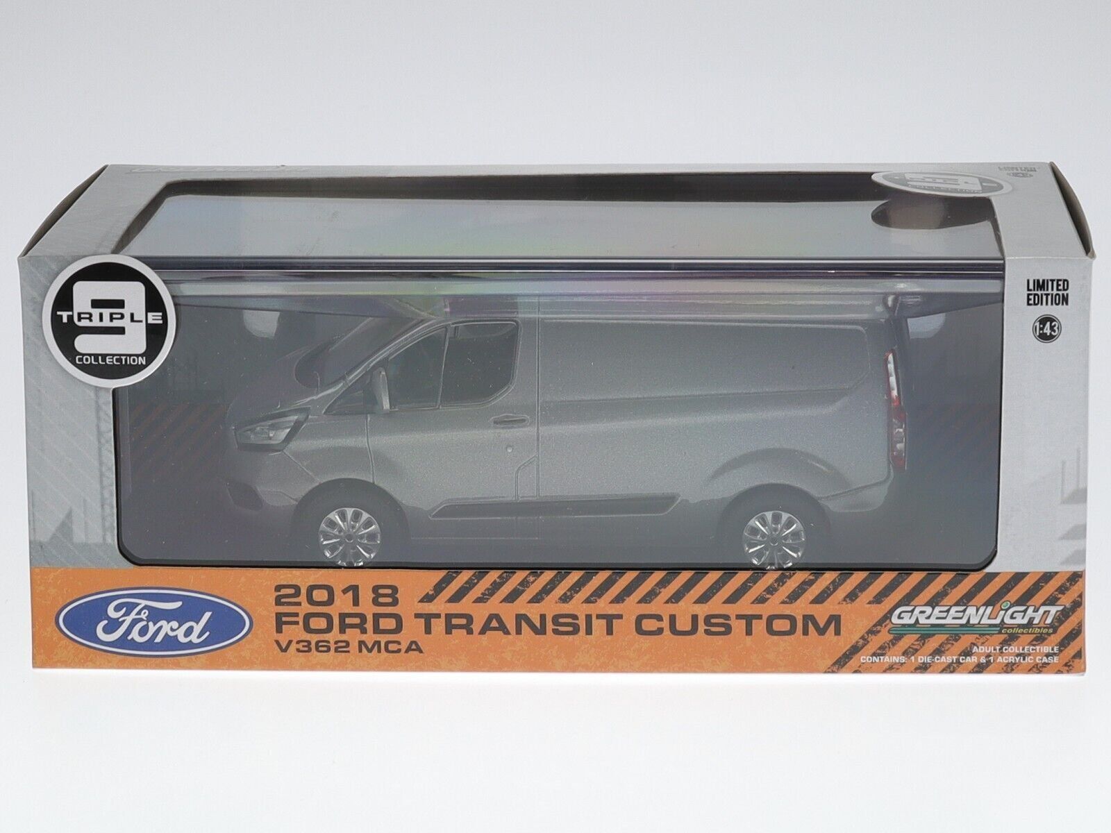 Ford Modellini d'auto: Ford Transit Custom V32MCA Phase II seit 2018 Magnetic grau – Nuovo e nell'imballaggio originale da Gerlafingen venduto da espero88 9