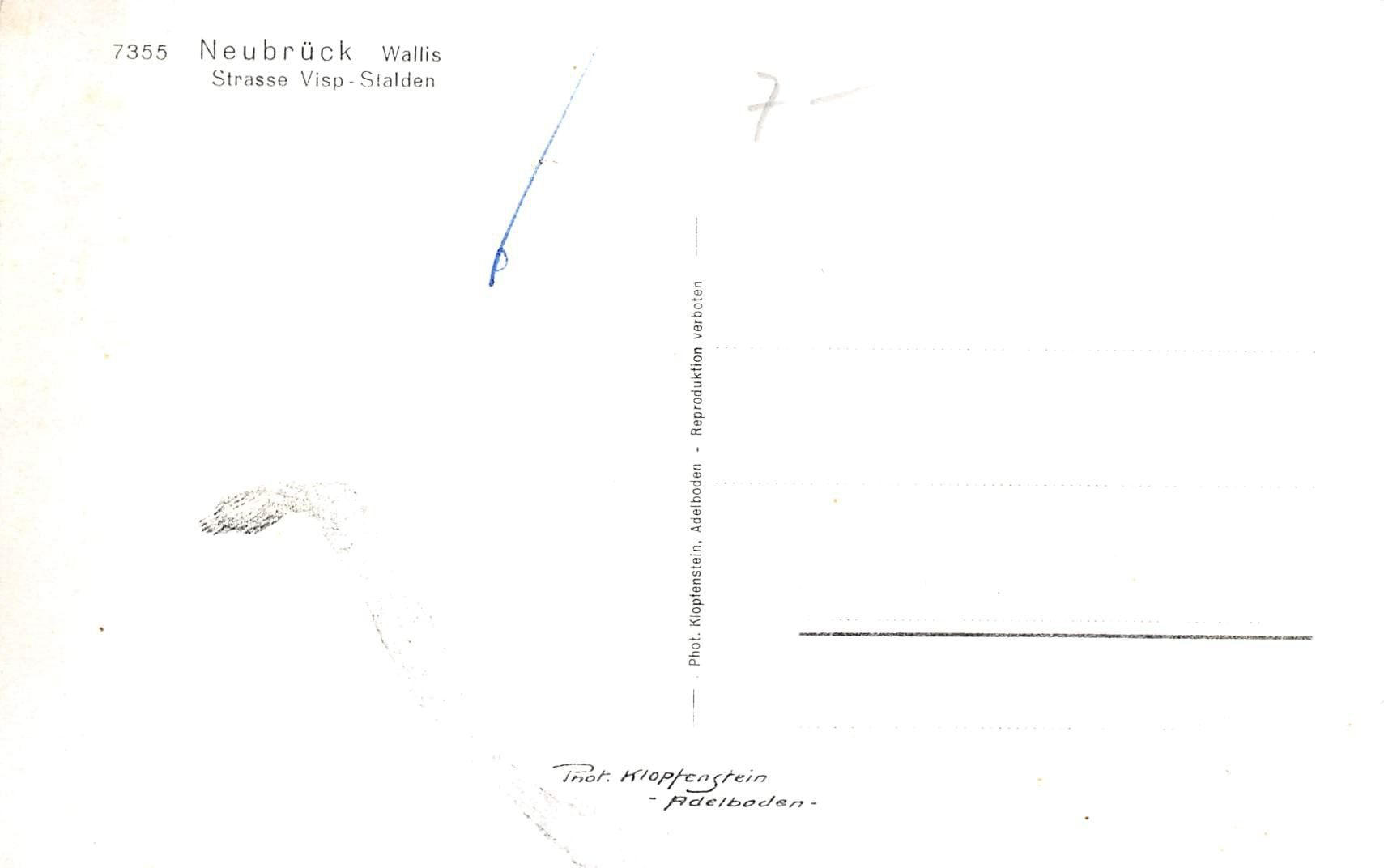 Cartoline postali: Neubrück, Visp-Stalden – Usato da Ottikon b.Kemptth. venduto da Neptun1974 1