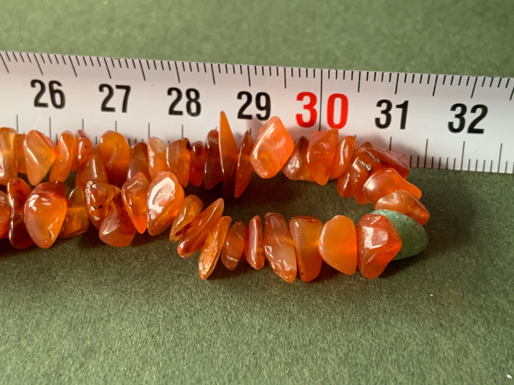 Catenine: Rotte Kette + Aventurin (62cm) – Usato da Laufen venduto da belleskulptur 3