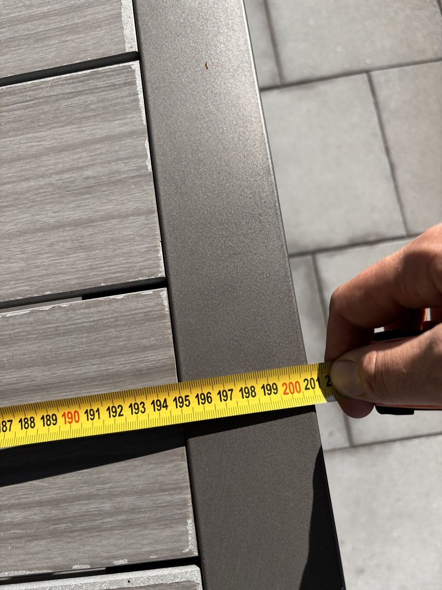 Tische: Gartentisch Aluminium Holz Optik – Gebraucht aus Appenzell von pfa_6gzm 3