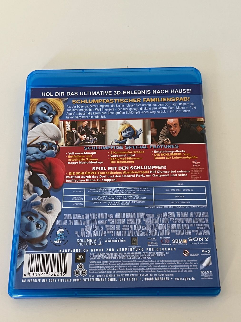 Tutti i DVDs: Die Schlümpfe in 3D – Nuovo (secondo la descrizione) da Altstätten SG venduto da sheamus 1