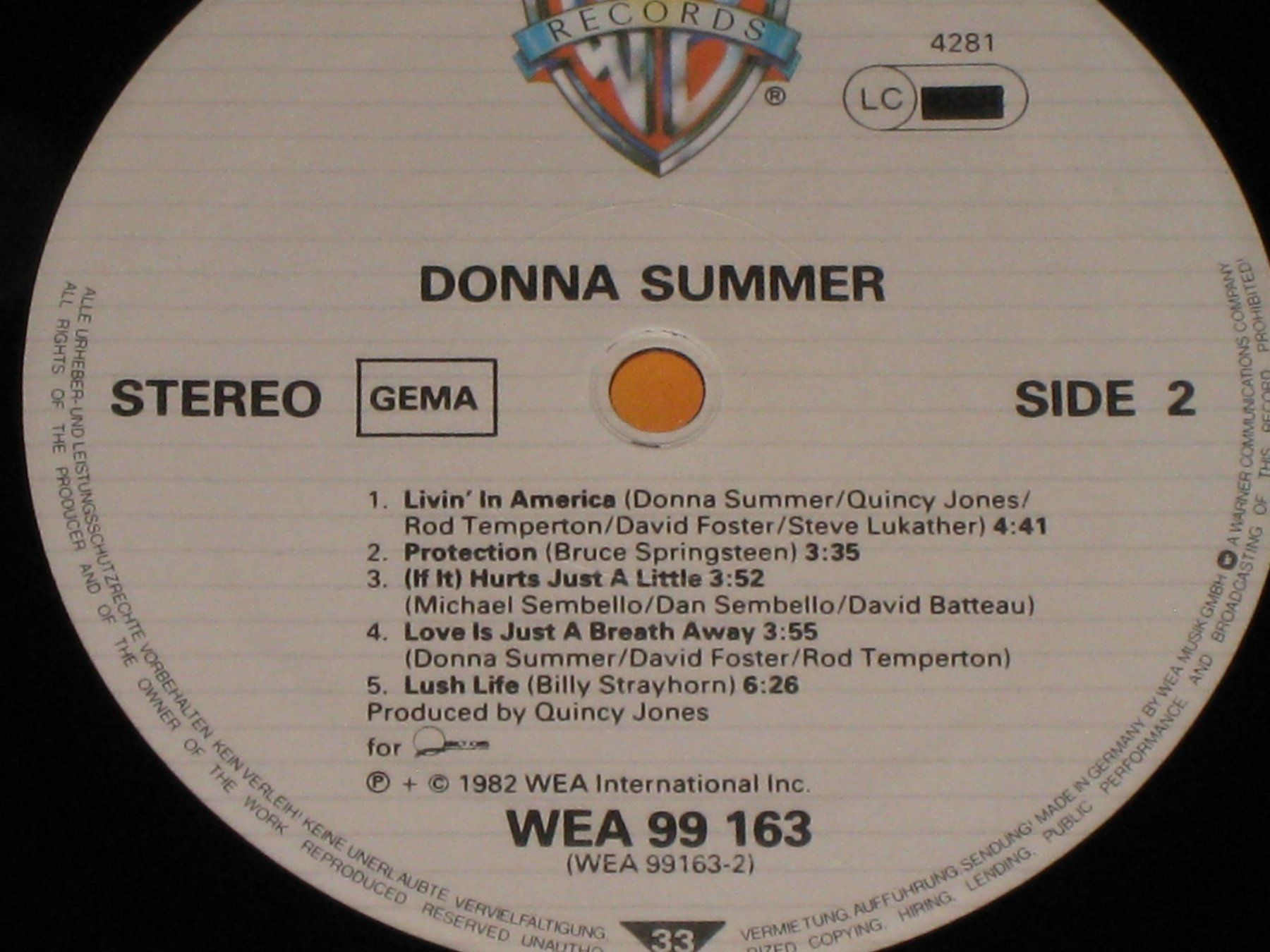 Vinyles: LP - DONNA SUMMER – D'occasion à Steckborn par Quo7 2