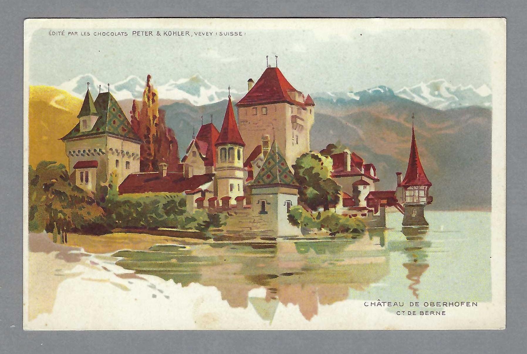 Cartoline postali: 1925, OBERHOFEN, CHÂTEAU, LITO – Usato da Pura venduto da ulisse1957
