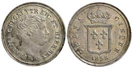 Italien, Napoli, 5 Grana 1838 AR