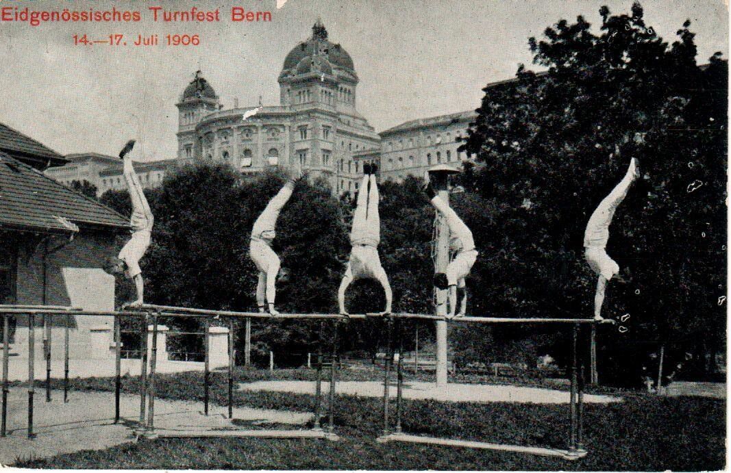 Cartoline postali: Eidgen. Turnfest Bern 1906 – Usato da Wolhusen venduto da Curver9