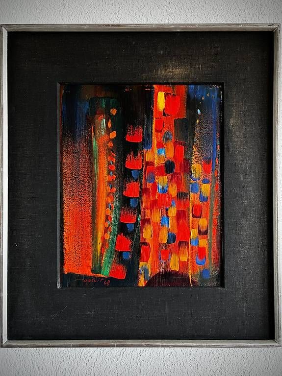 Gemälde: Oskar Dalvit, Ölgemälde «Festlich», 1968 – Gebraucht aus Zürich von tkhs