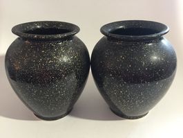 W.-GERMANY 2 x vases en céramique / Keramik Vase N° 650 14