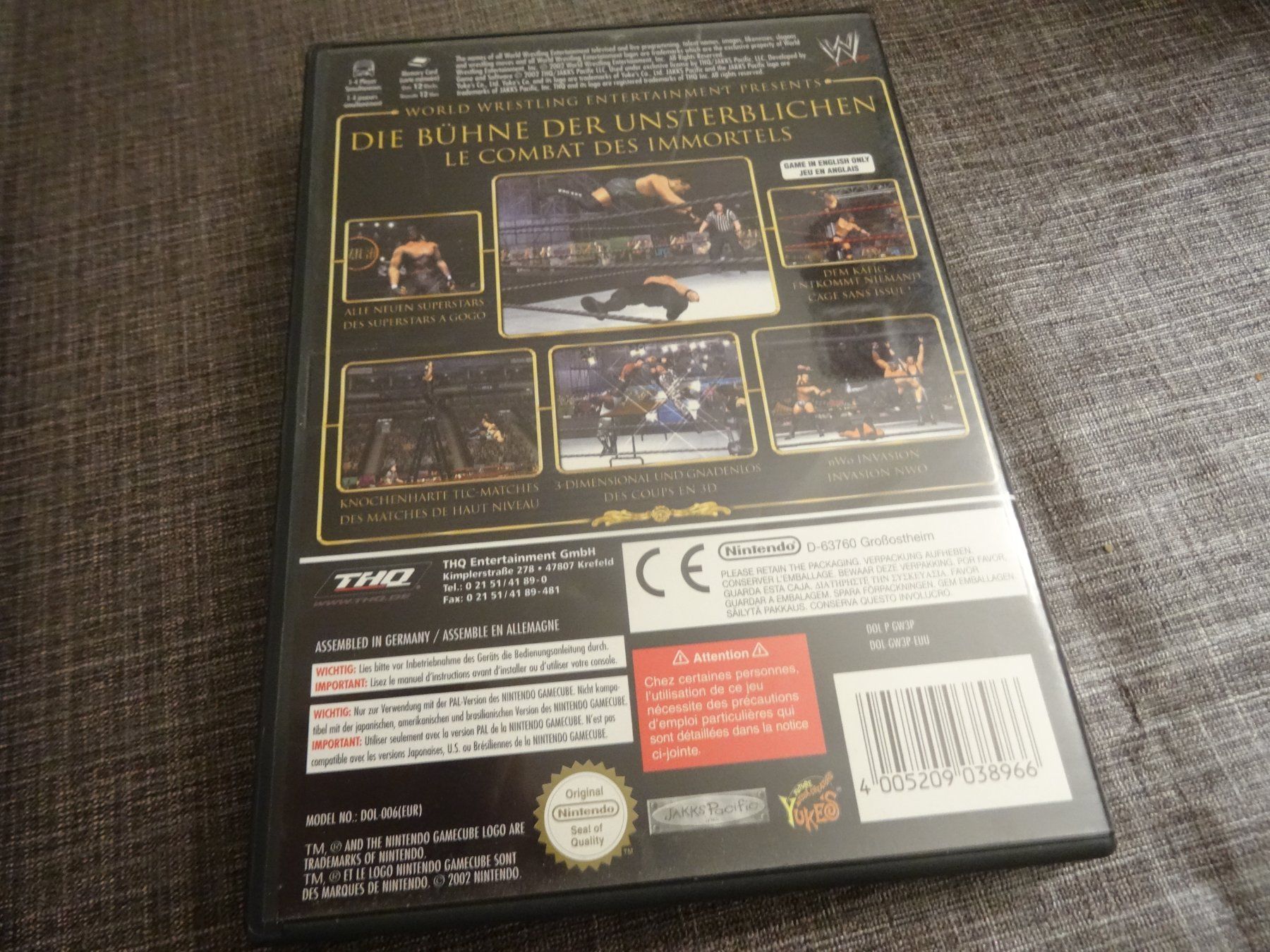 Nintendo Giochi: WWE Wrestlemania X8 GAMECUBE DEFEKT? – Difettoso da Olten venduto da Disc-Ausverkauf 2