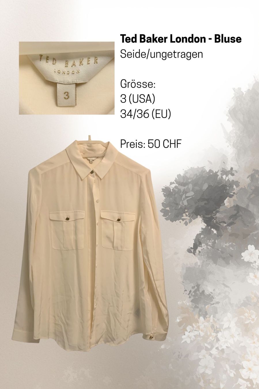 Ted Baker Chemisiers: Ted Baker London Seidenbluse – Neuf (Voir description) à Wettswil par Shermann76