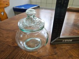 Bonbonniere Glas mit Deckel, Vintage Stil, Küche Deko!